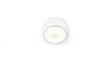 Koncept Inc GRW-S-CRM-MWT-PI - Gravy Wall Sconce - Chrome body, Matte White plates - Plug-in